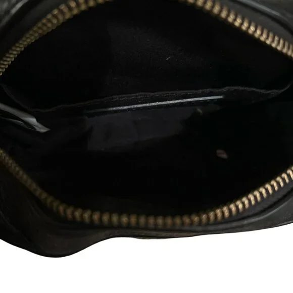 Marc Jacobs The Soft Shot 17 Black Camera Crossbody Purse Leather Bag Gold - Picture 9 of 9